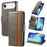 For iPhone Air CaseNeo Splicing Dual Magnetic Buckle Leather Phone Case(Gray)