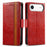 For iPhone Air CaseNeo Splicing Dual Magnetic Buckle Leather Phone Case(Red)