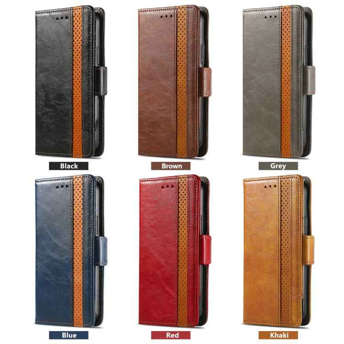 For iPhone Air CaseNeo Splicing Dual Magnetic Buckle Leather Phone Case(Gray)