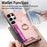 For Samsung Galaxy S24 Ultra 5G Retro Cross Leather Ring Horizontal Insert Card Bag MagSafe Phone Case(Pink)