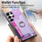 For Samsung Galaxy S24 Ultra 5G Retro Cross Leather Ring Horizontal Insert Card Bag MagSafe Phone Case(Purple)