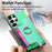 For Samsung Galaxy S24 Ultra 5G Retro Cross Leather Ring Horizontal Insert Card Bag MagSafe Phone Case(Green)