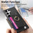 For Samsung Galaxy S24 Ultra 5G Retro Cross Leather Ring Horizontal Insert Card Bag MagSafe Phone Case(Black)
