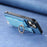For Samsung Galaxy S24 Ultra 5G Retro Cross Leather Ring Horizontal Insert Card Bag MagSafe Phone Case(Blue)