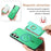 For Samsung Galaxy S24+ 5G Retro Cross Leather Ring Horizontal Insert Card Bag MagSafe Phone Case(Green)