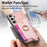 For Samsung Galaxy S24 5G Retro Cross Leather Ring Horizontal Insert Card Bag MagSafe Phone Case(Pink)