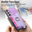 For Samsung Galaxy S24 5G Retro Cross Leather Ring Horizontal Insert Card Bag MagSafe Phone Case(Purple)