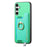 For Samsung Galaxy S24 5G Retro Cross Leather Ring Horizontal Insert Card Bag MagSafe Phone Case(Green)