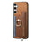 For Samsung Galaxy S24 5G Retro Cross Leather Ring Horizontal Insert Card Bag MagSafe Phone Case(Brown)
