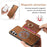 For Samsung Galaxy S24 5G Retro Cross Leather Ring Horizontal Insert Card Bag MagSafe Phone Case(Brown)