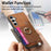 For Samsung Galaxy S24 5G Retro Cross Leather Ring Horizontal Insert Card Bag MagSafe Phone Case(Brown)