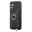 For Samsung Galaxy S24 5G Retro Cross Leather Ring Horizontal Insert Card Bag MagSafe Phone Case(Black)