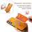 For Samsung Galaxy S24 5G Retro Cross Leather Ring Horizontal Insert Card Bag MagSafe Phone Case(Yellow)