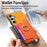For Samsung Galaxy S24 5G Retro Cross Leather Ring Horizontal Insert Card Bag MagSafe Phone Case(Yellow)