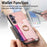 For Samsung Galaxy S24 FE 5G Retro Cross Leather Ring Horizontal Insert Card Bag MagSafe Phone Case(Pink)