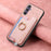 For Samsung Galaxy S24 FE 5G Retro Cross Leather Ring Horizontal Insert Card Bag MagSafe Phone Case(Pink)