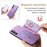 For Samsung Galaxy S24 FE 5G Retro Cross Leather Ring Horizontal Insert Card Bag MagSafe Phone Case(Purple)