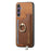 For Samsung Galaxy S24 FE 5G Retro Cross Leather Ring Horizontal Insert Card Bag MagSafe Phone Case(Brown)