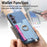 For Samsung Galaxy S24 FE 5G Retro Cross Leather Ring Horizontal Insert Card Bag MagSafe Phone Case(Blue)