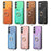 For Samsung Galaxy S24 5G Retro Cross Leather Ring Horizontal Insert Card Bag MagSafe Phone Case(Pink)