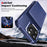 For iPhone 16 Pro ENKAY Hat-Prince Card Slot Wallet TPU Back Leather Phone Case with Lens Film(Dark Blue)