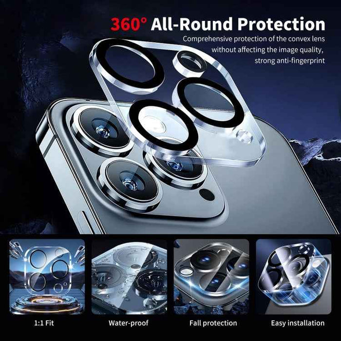 For iPhone 16 Pro ENKAY Hat-Prince Card Slot Wallet TPU Back Leather Phone Case with Lens Film(Dark Blue)