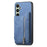 For Samsung Galaxy S24 FE 5G Retro MagSafe Zipper Wallet Card Bag Back Phone Case(Blue)