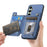 For Samsung Galaxy S24 FE 5G Retro MagSafe Zipper Wallet Card Bag Back Phone Case(Blue)