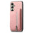 For Samsung Galaxy S24 FE 5G Retro MagSafe Zipper Wallet Card Bag Back Phone Case(Pink)
