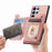 For Samsung Galaxy S24 Ultra 5G Retro MagSafe Zipper Wallet Card Bag Back Phone Case(Pink)