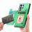 For Samsung Galaxy S24 Ultra 5G Retro MagSafe Zipper Wallet Card Bag Back Phone Case(Green)