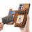 For Samsung Galaxy S24 Ultra 5G Retro MagSafe Zipper Wallet Card Bag Back Phone Case(Brown)