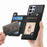 For Samsung Galaxy S24 Ultra 5G Retro MagSafe Zipper Wallet Card Bag Back Phone Case(Black)