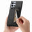 For Samsung Galaxy S24 Ultra 5G Retro MagSafe Zipper Wallet Card Bag Back Phone Case(Black)