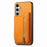 For Samsung Galaxy S24 5G Retro MagSafe Zipper Wallet Card Bag Back Phone Case(Yellow)
