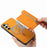 For Samsung Galaxy S24 5G Retro MagSafe Zipper Wallet Card Bag Back Phone Case(Yellow)