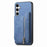 For Samsung Galaxy S24 5G Retro MagSafe Zipper Wallet Card Bag Back Phone Case(Blue)