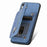 For Samsung Galaxy S24 5G Retro MagSafe Zipper Wallet Card Bag Back Phone Case(Blue)