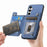 For Samsung Galaxy S24 5G Retro MagSafe Zipper Wallet Card Bag Back Phone Case(Blue)