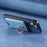 For Samsung Galaxy S24 Ultra 5G Retro Cross Leather Ring Vertical Insert Card Bag MagSafe Phone Case(Blue)