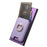 For Samsung Galaxy S24 Ultra 5G Retro Cross Leather Ring Vertical Insert Card Bag MagSafe Phone Case(Purple)