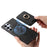 For Samsung Galaxy S24 Ultra 5G Retro Cross Leather Ring Vertical Insert Card Bag MagSafe Phone Case(Black)