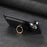For Samsung Galaxy S24+ 5G Retro Cross Leather Ring Vertical Insert Card Bag MagSafe Phone Case(Black)