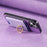 For Samsung Galaxy S24 5G Retro Cross Leather Ring Vertical Insert Card Bag MagSafe Phone Case(Purple)
