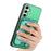 For Samsung Galaxy S24 5G Retro Cross Leather Ring Vertical Insert Card Bag MagSafe Phone Case(Green)
