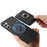 For Samsung Galaxy S24 5G Retro Cross Leather Ring Vertical Insert Card Bag MagSafe Phone Case(Black)