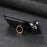 For Samsung Galaxy S24 5G Retro Cross Leather Ring Vertical Insert Card Bag MagSafe Phone Case(Black)