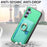 For Samsung Galaxy S24 FE 5G Retro Cross Leather Ring Side Insert Card Bag MagSafe Phone Case(Green)