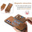 For Samsung Galaxy S24 FE 5G Retro Cross Leather Ring Side Insert Card Bag MagSafe Phone Case(Brown)