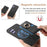 For Samsung Galaxy S24 FE 5G Retro Cross Leather Ring Side Insert Card Bag MagSafe Phone Case(Black)